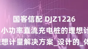 国客信配 DJZ1226直流电能表：小功率直流充电桩的理想计量解决方案_设计的_体积_传统