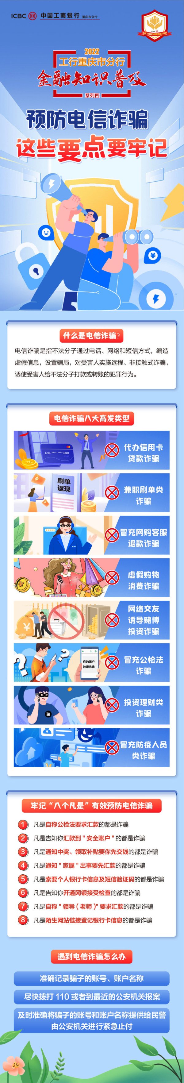 证星策略 2022工行重庆市分行金融知识普及——预防电信诈骗这些要点要牢记